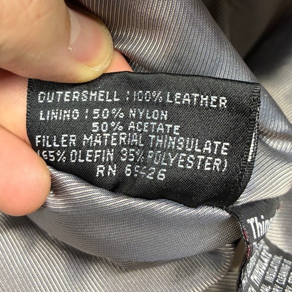 Pelle Studio Wilsons Leather Jacket Women's M Black Thinsulate Zip Front Leather - Picture 8 of 12